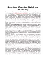 Store Your Wines in a Stylish and Secure Way - slide 1