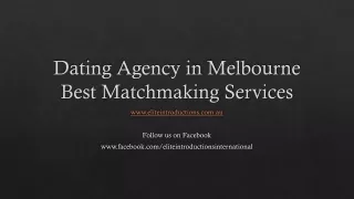 Dating Agency in Melbourne | Best Matchmaking Services
