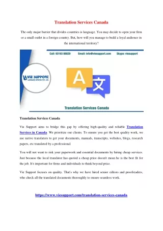 translation services canada