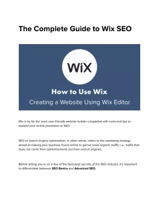 The Complete Guide to Wix SEO - Pearl Lemon