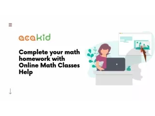 Math Homework Help Online