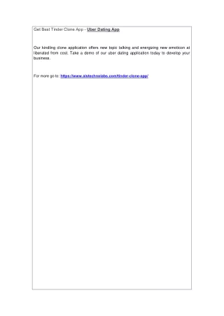 get best tinder clone app uber dating app