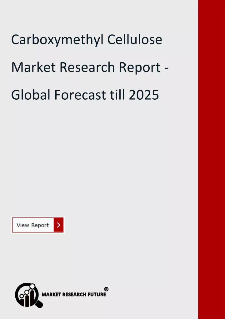 carboxymethyl cellulose market research report