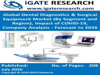 Global Dental Diagnostics and Surgical Equipment Market and Forecast to 2026