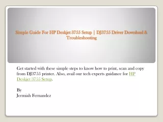 simple guide for hp deskjet 3755 setup dj3755 driver download troubleshooting