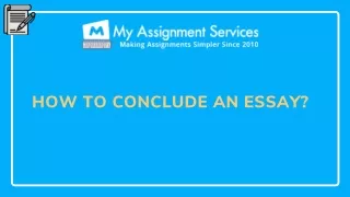 how to conclude an essay