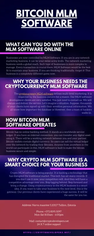bitcoin mlm software