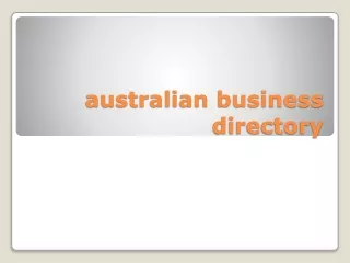 australian business directory