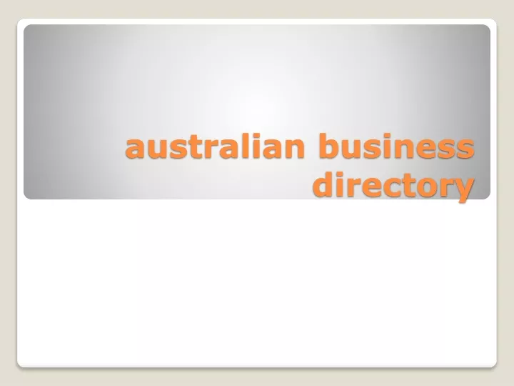 australian business directory
