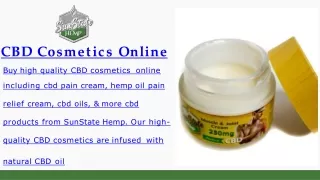 Shop Hemp Oil Pain Relief Cream | CBD Cosmetics Online