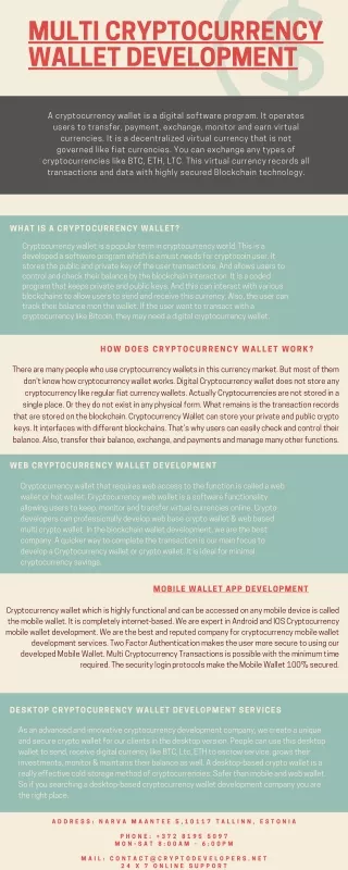 multi cryptocurrency wallet development