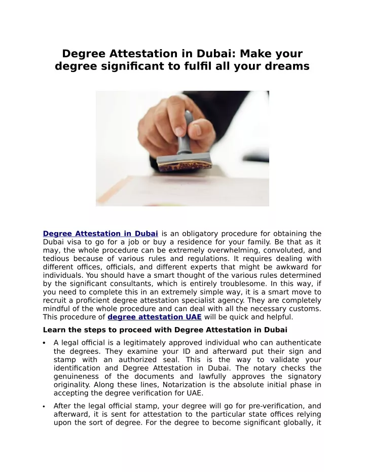 degree attestation in dubai make your degree