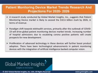 patient monitoring device market trends research