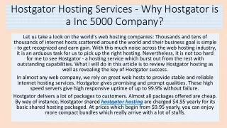hostgator hosting services why hostgator is a inc 5000 company
