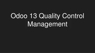 odoo 13 quality control management