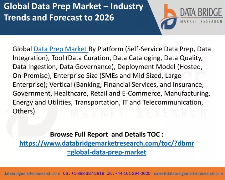 global data prep market industry trends