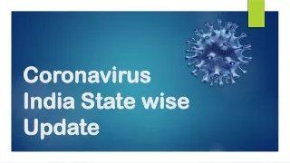 Coronavirus India State Wise