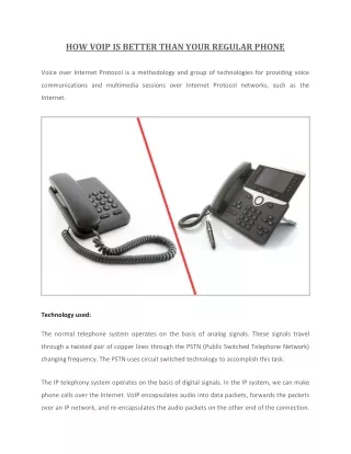 how voip is better than your regular phone