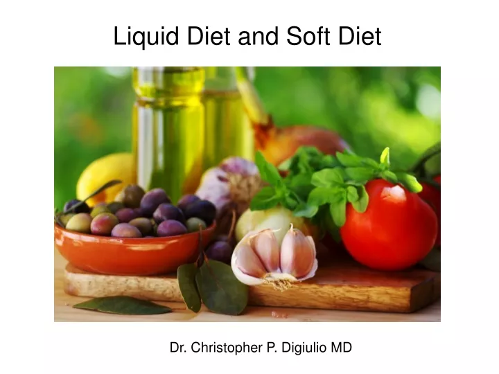 liquid diet and soft diet