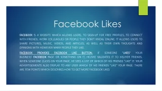 Facebook Likes