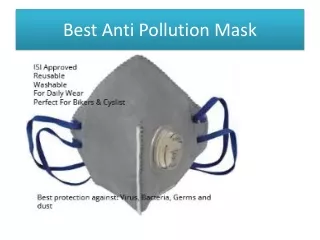 Best Anti Pollution Mask