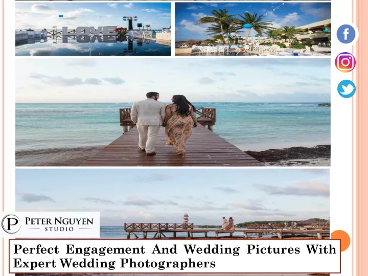 perfect engagement and wedding pictures with