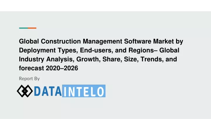 global construction management software market