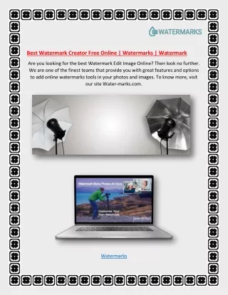 Best Watermark Creator Free Online | Watermarks | Watermark