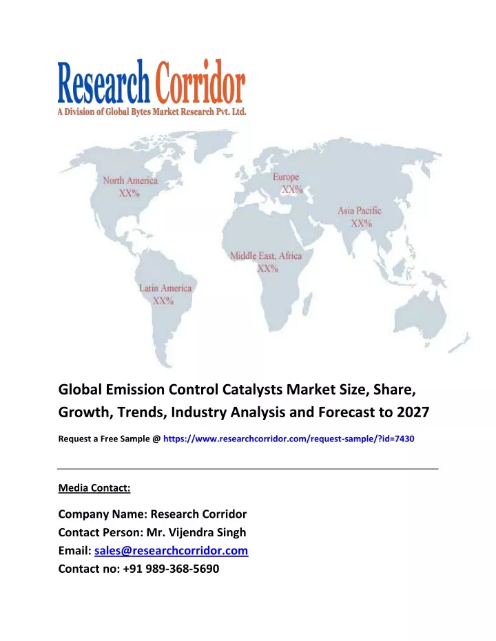 global emission control catalysts market size
