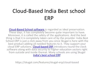 cloud based india best school erp