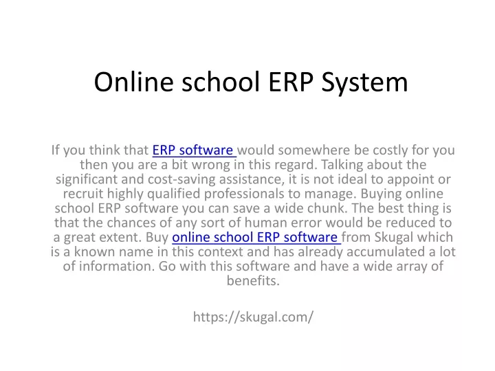 online school erp system
