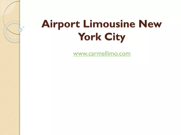 airport limousine new york city