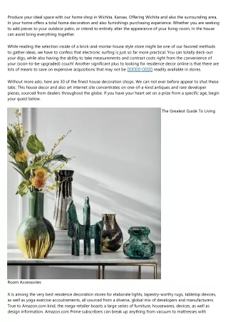 produce your ideal space with our home shop
