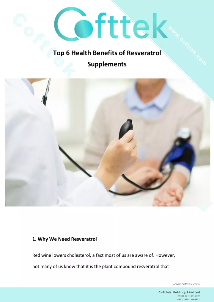 top 6 health benefits of resveratrol