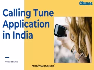 Calling Tune Application in India