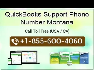 QuickBooks Support Phone Number Montana 1-855-6OO-4O6O