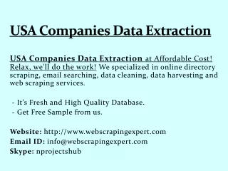 usa companies data extraction