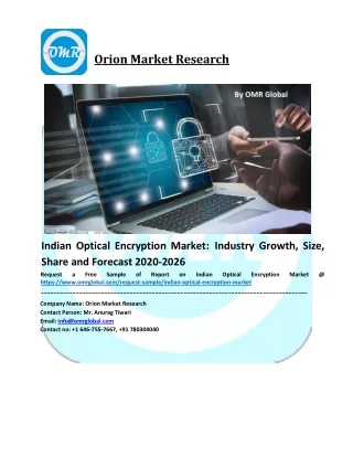 Indian Optical Encryption Market Trends, Size, Competitive Analysis and Forecast - 2019-2025