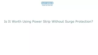 Is It Worth Using Power Strip Without Surge Protection?
