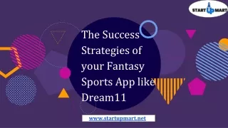 The Success Strategies of your Fantasy Sports App Like Dream11