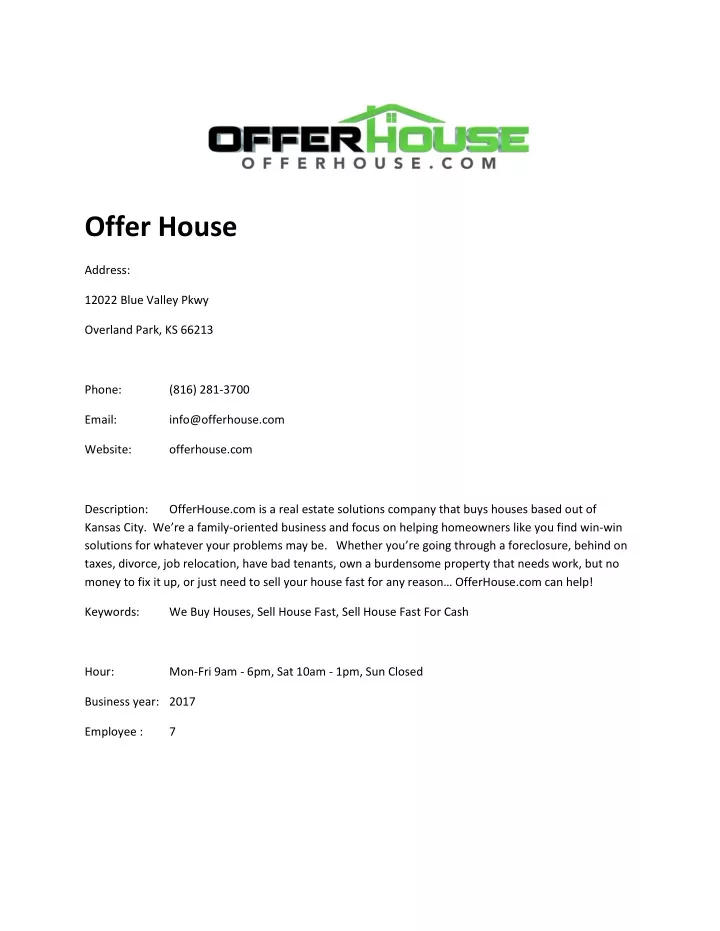 offer house