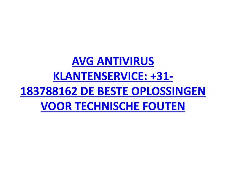 avg antivirus klantenservice 31 183788162 de beste oplossingen voor technische fouten