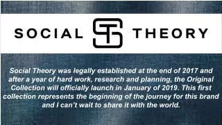 Social Theory Original Collection Lookbook