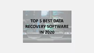 TOP 5 BEST DATA RECOVERY SOFTWARE IN 2020