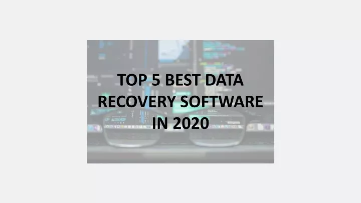 top 5 best data recovery software in 2020