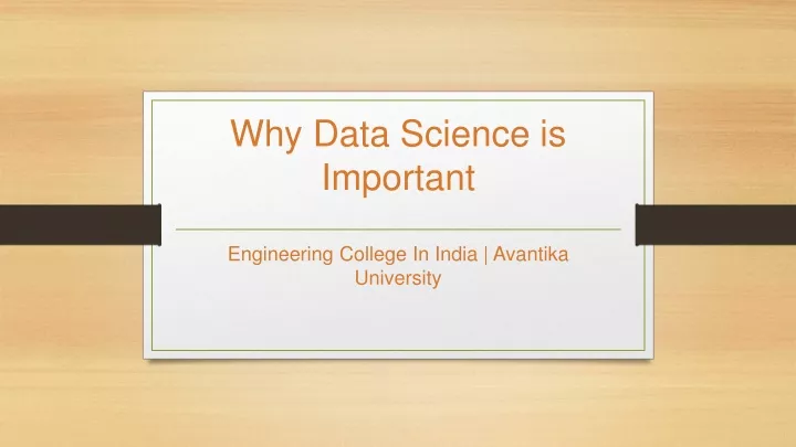 why data science is important
