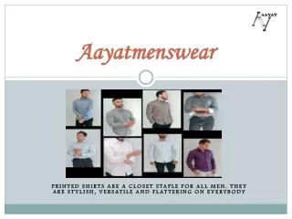 Buy printed shirts Online-Aayatmenswear