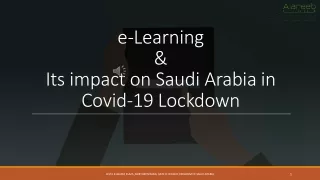 How is e-Learning Impacting Saudi Arabia?