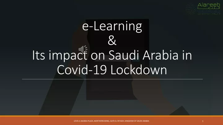 e learning its impact on saudi arabia in covid 19 lockdown