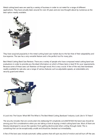 9 Signs You Need Help With Metal Cutting Bandsaw With Swivel Head